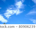 Clear blue sky and clouds 80906239