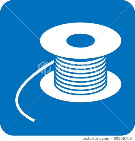 Electric wire pictogram 80906709