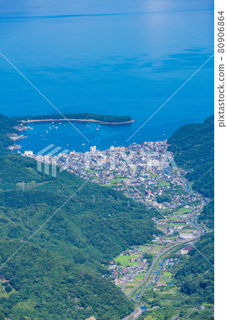 [Shizuoka Prefecture] Toda Town, Suruga Bay, Shizuoka seen from the summit of Mt. Daruma 80906864