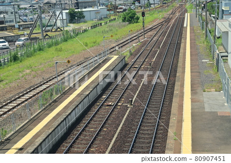 高山本線 普通線 烏沼站 鐵軌 80907451