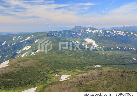 View of Tomuraushi from the summit of Mt. Hakuun View of Tomuraushi from the summit of Mt. Hakuun 80907803