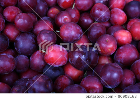 Red plums background. Fresh fruits Red plums background. Fresh fruits 80908168