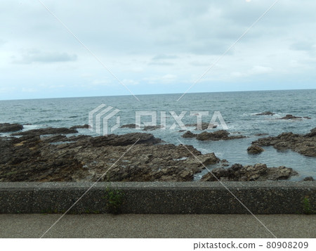 Sea of Japan from Road Station Suzu Salt Village Sea of Japan from Road Station Suzu Salt Village 80908209