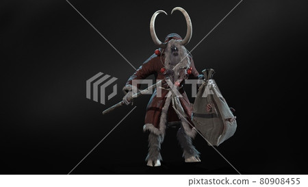 Krampus 3d render model CG Krampus 3d render model CG 80908455