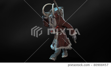 Krampus 3d render model CG Krampus 3d render model CG 80908457
