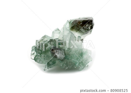 Rhinestone (rock-crystal) isolated on white. SiO2 80908525
