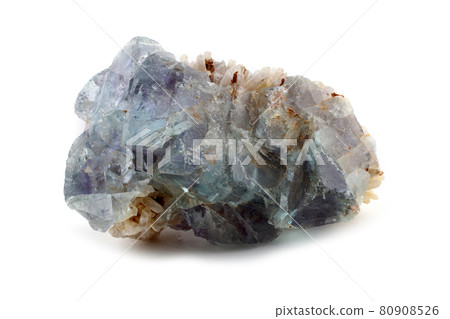 Fluorite isolated on white (CaF2) 80908526