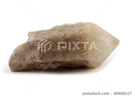 Rhinestone (rock-crystal) isolated on white. SiO2 Rhinestone (rock-crystal) isolated on white. SiO2 80908527