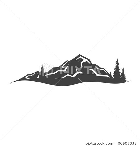 Mountain icon Logo 80909035