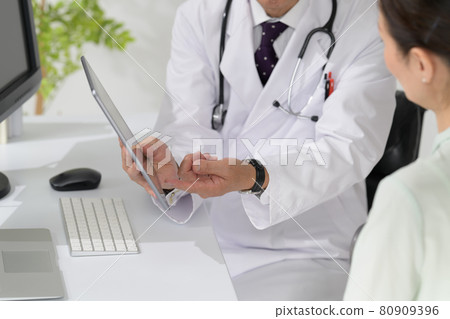 Medical image Doctor and patient face-to-face 80909396