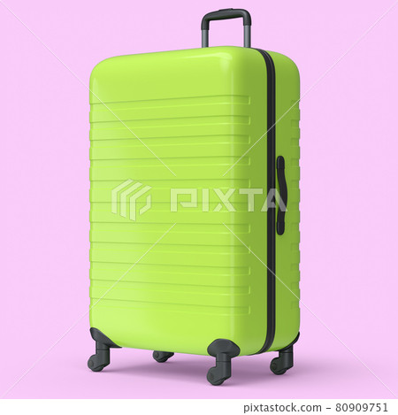 large green suitcase