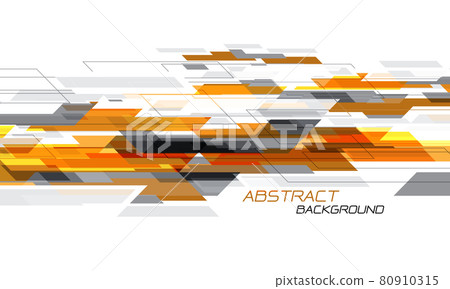 Abstract orange grey speed geometric dynamic creative on white design design modern futuristic technology background vector illustration. 80910315