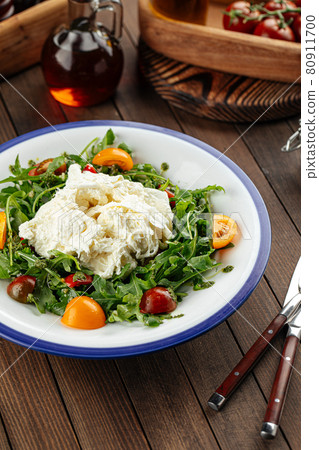 Burrata cheese arugula salad Burrata cheese arugula salad 80911700