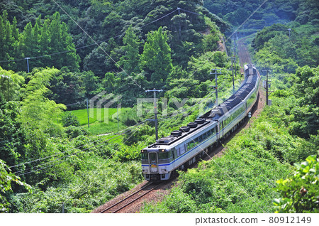 San-In Line Satsu-Takeno JR West Kiha181 Series (Kyoto) Hamakaze 80912149