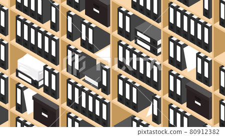 Isometric Storage Concept Illustration Isometric Storage Concept Illustration 80912382