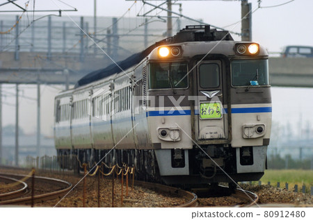 Hokuriku Main Line Kaga Kasama-Mikawa JR West Kiha 181 Series (Kyoto) Owara 80912480