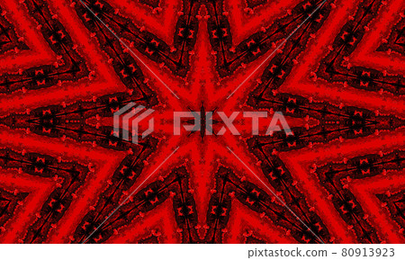 Satan kaleidoscope background. Abstract fractal shapes. Beautiful satanic kaleidoscope texture. Fantasy chaotic colorful fractal pattern. Unique kaleidoscope design. Inferno sign of the devil. Satan kaleidoscope background. Abstract fractal shapes. Beautiful satanic kaleidoscope texture. Fantasy chaotic colorful fractal pattern. Unique kaleidoscope design. Inferno sign of the devil. 80913923