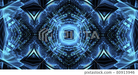 Smart blue circular ornament in the form of a stylized flower. Kaledoscope pattern for manufacturing of packaging, scrapbooking, gift wrapping, books, booklets., alboms. Smart blue circular ornament in the form of a stylized flower. Kaledoscope pattern for manufacturing of packaging, scrapbooking, gift wrapping, books, booklets., alboms. 80913946