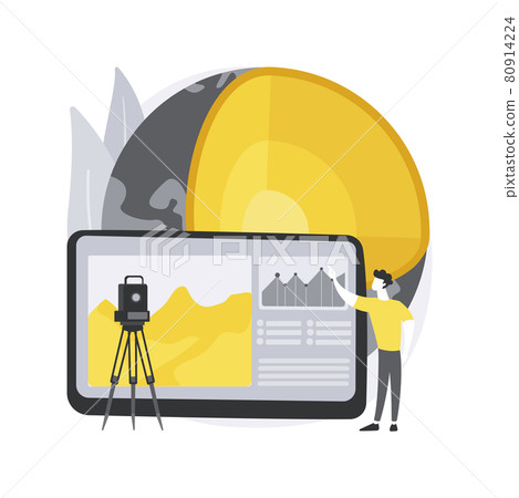 Geophysics abstract concept vector illustration. 80914224