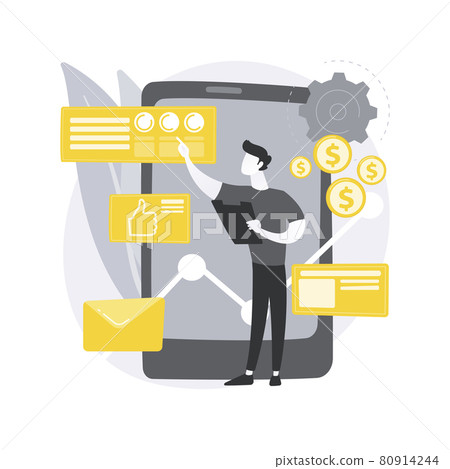 Analytics and data science abstract concept vector illustration. 80914244