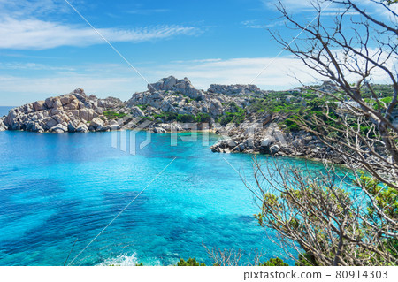 Italian island Sardinia in mediterranean sea Italian island Sardinia in mediterranean sea 80914303
