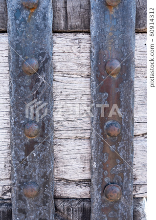 Timber wood light and old metal panels texture Timber wood light and old metal panels texture 80914312