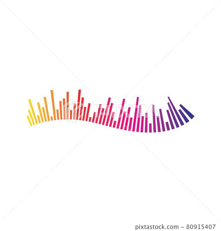 Sound waves vector illustration Sound waves vector illustration 80915407