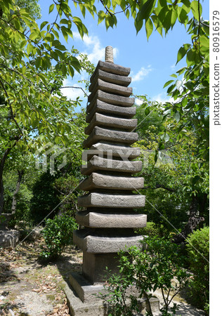 Shitennoji, 13-storied stone pagoda, Tennoji-ku, Osaka 80916579