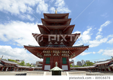 Shitennoji Five-storied Pagoda Tennoji Ward, Osaka City 80916878