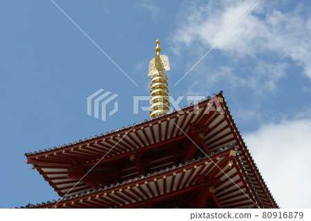 大阪市天王寺區四天王寺五層寶塔 80916879