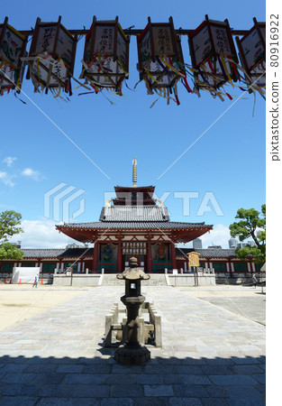 大阪市四天王寺仁王門和五層寶塔天王寺區 80916922