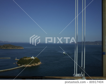Seto Inland Sea from the train window_Seto Ohashi 80917404