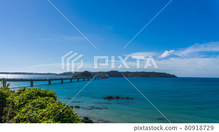 角島大橋文本空間,山口縣下關市,碧海藍天 角島大橋文本空間,山口縣下關市,碧海藍天 80918729