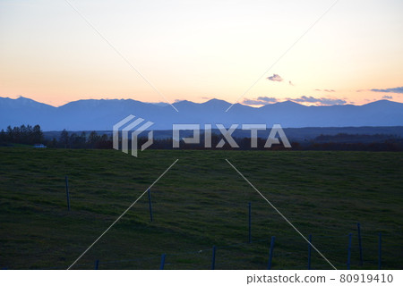 Evening view from Tokachi Ranch Observatory 80919410