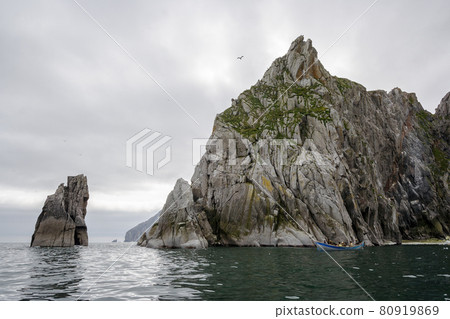 Landscape of the coast of the Bering Strait 80919869