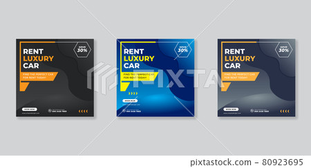 Rent a car banner for social media post template design Rent a car banner for social media post template design 80923695