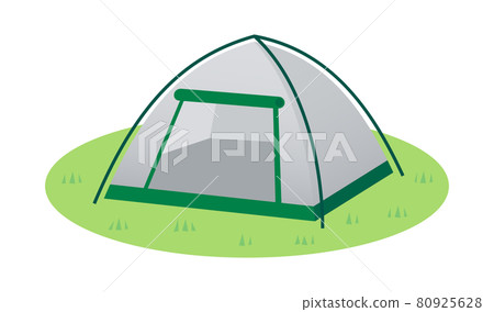 Camping tent illustration image 80925628