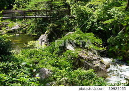 山梨縣昇仙峽長廊風景 80925965