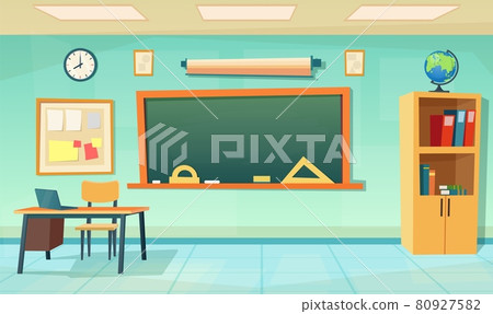 Empty classroom. School Education background. Empty classroom. School Education background. 80927582