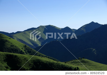 High altitude grassland mountain landscape High altitude grassland mountain landscape 80928520