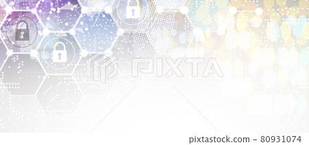 internet digital security technology concept for business background. Lock on circuit board internet digital security technology concept for business background. Lock on circuit board 80931074