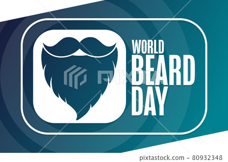 World Beard Day. Holiday concept. Template for background, banner, card, poster with text World Beard Day. Holiday concept. Template for background, banner, card, poster with text 80932348