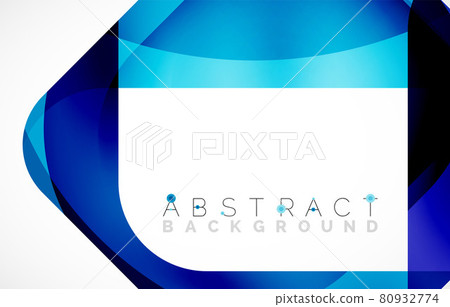 Minimal background. Abstract square shape with round corners created with wavy forms. Vector Illustration For Wallpaper, Banner, Background, Landing Page Minimal background. Abstract square shape with round corners created with wavy forms. Vector Illustration For Wallpaper, Banner, Background, Landing Page 80932774