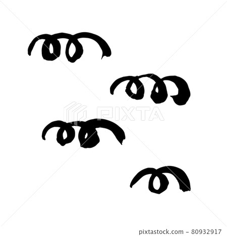Doodle grunge style icon. Decorative element. Outline, cartoon line icon Doodle grunge style icon. Decorative element. Outline, cartoon line icon 80932917