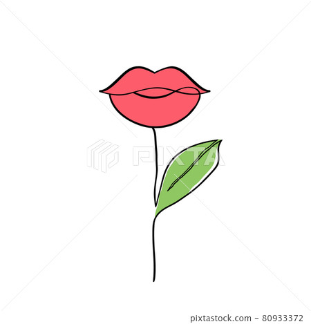 Female lips plant Female lips plant 80933372