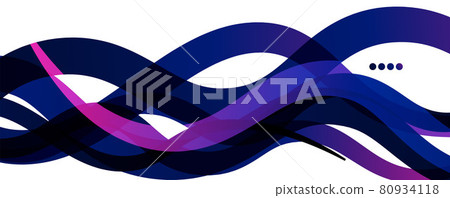 Abstract background - transparent overlapping wavy lines on white pattern. Vector Illustration For Wallpaper, Banner, Background, Landing Page Abstract background - transparent overlapping wavy lines on white pattern. Vector Illustration For Wallpaper, Banner, Background, Landing Page 80934118