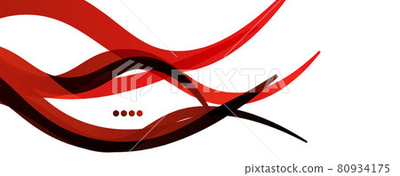 Abstract background - transparent overlapping wavy lines on white pattern. Vector Illustration For Wallpaper, Banner, Background, Landing Page 80934175
