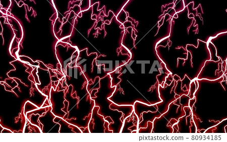 Black background of red thunder 80934185