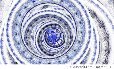 Abstract fractal shape. Infinite spiral. Mysterious psychedelic relaxation pattern. 80934494