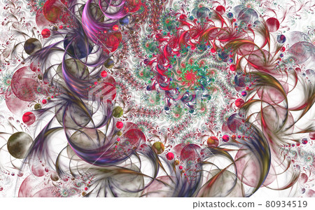 Abstract fantasy swirly ornament for greeting cards or t-shirts 80934519
